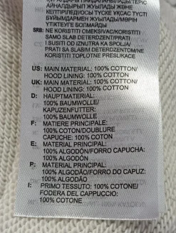 Kapuzensweatshirt Größe 30