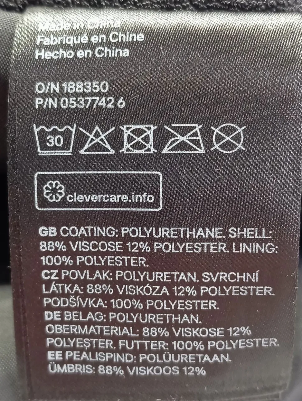 Kunstlederrock Größe 34