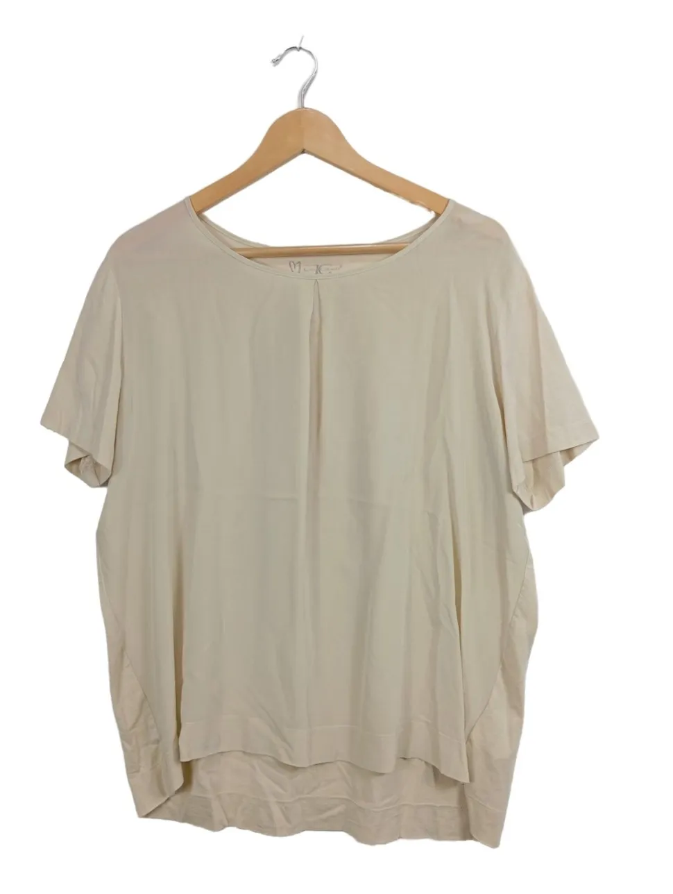 Kurzarm-Bluse Größe 46