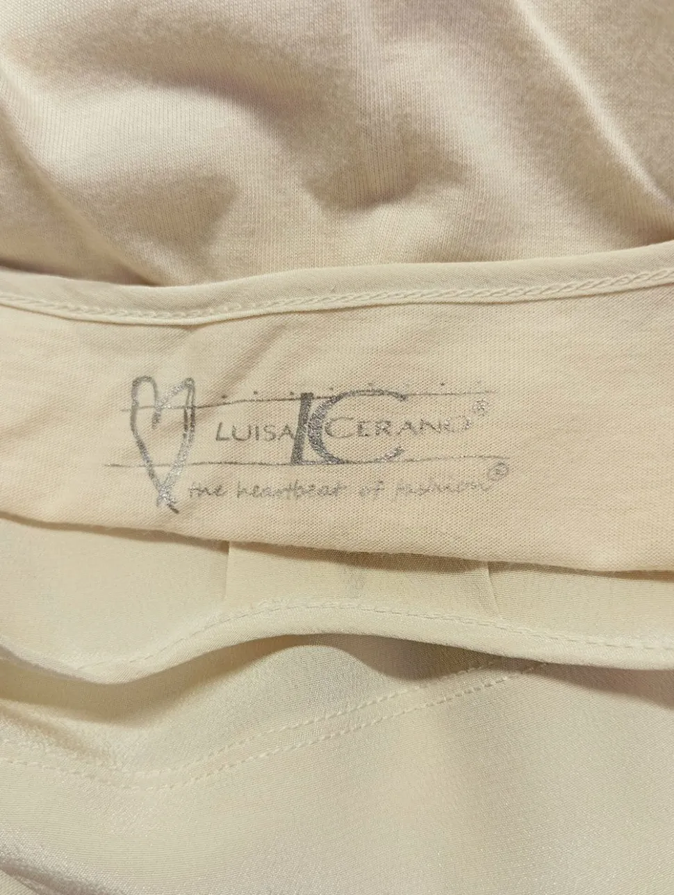 Kurzarm-Bluse Größe 46