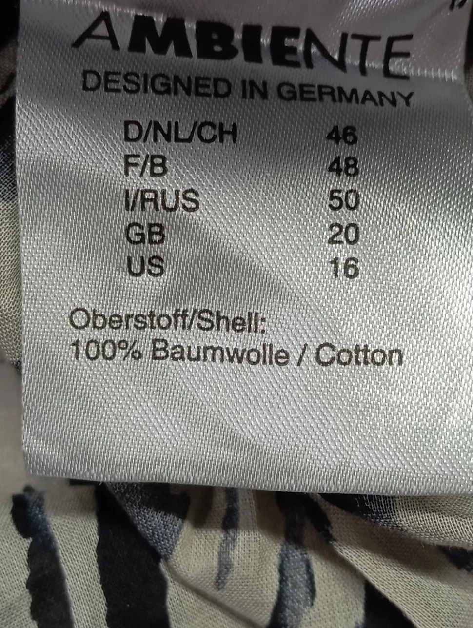 Langarmhemd Größe 46