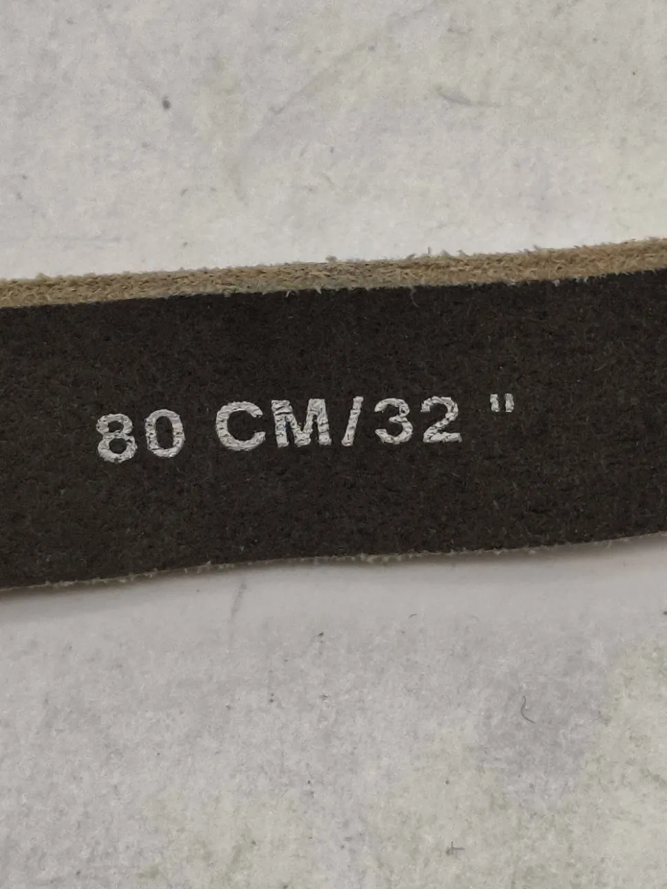 Ledergürtel Größe 80