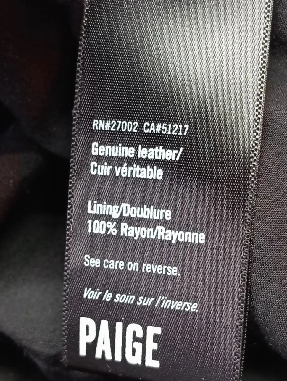 Lederjacke Größe 36