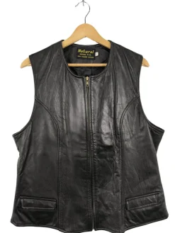 Lederweste Größe 42