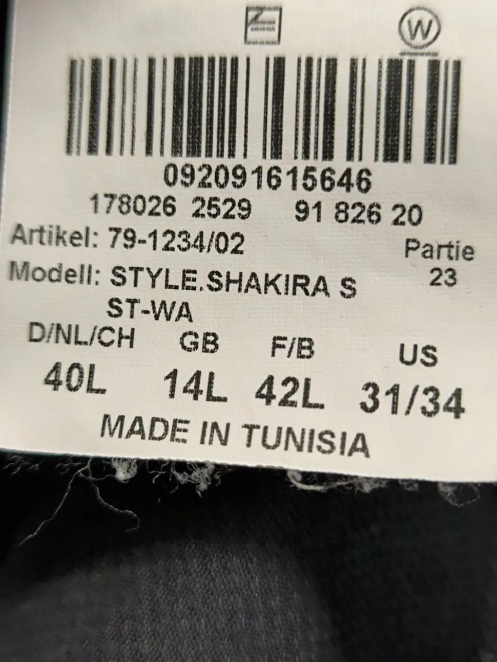 Röhrenhose Größe 40