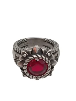 Ring mit Zierstein Größe 54